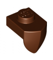 Reddish Brown Plate, Modified 1 x 1 with Tooth Vertical
