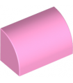 Bright Pink Slope, Curved 1 x 2