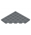 Dark Bluish Gray Wedge, Plate 6 x 6 Cut Corner