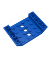 Blue Slope, Inverted 45 6 x 4 Double with 4 x 4 Cutout and 3 Holes