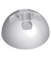 Light Bluish Gray Cylinder Hemisphere 3 x 3 Ball Turret