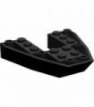 Black Boat Bow Brick 6 x 6 x 1