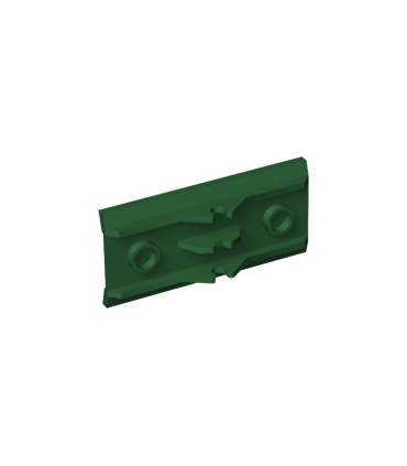Dark Green Vehicle, Spoiler / Plow Blade 6 x 3 with Hinge