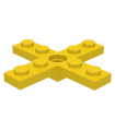 Yellow Propeller 4 Blade 5 Diameter 5 x 5 with Center Hole for Rotor Holder