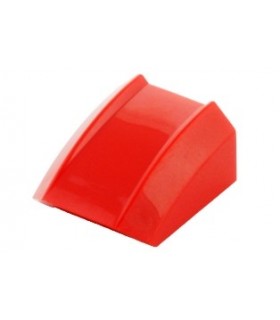 Red Slope, Curved 2 x 2 Lip, No Studs
