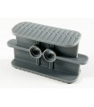 Dark Bluish Gray Rubber Band / Belt Holder 2 x 6 x 2 1/3