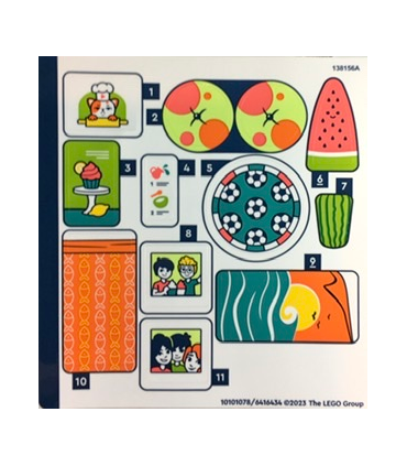 Sticker Sheet for Set 41754