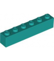 Dark Turquoise Brick 1 x 6