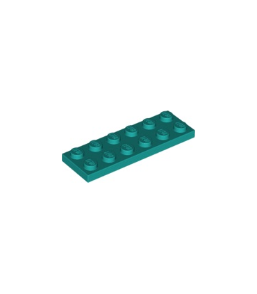 Dark Turquoise Plate 2 x 6