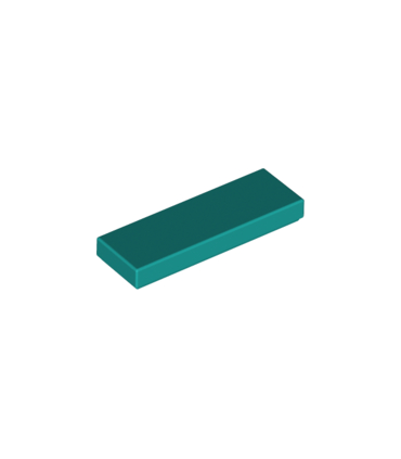 Dark Turquoise Tile 1 x 3