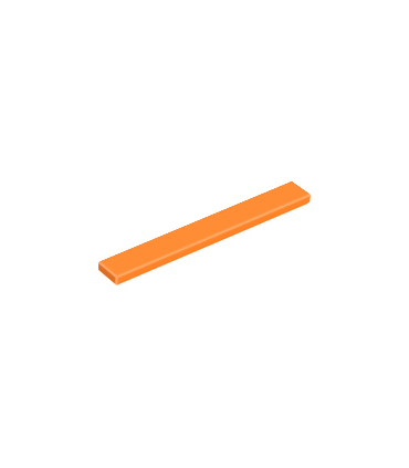Orange Tile 1 x 8