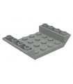Light Bluish Gray Slope, Inverted 45 6 x 4 Double with 4 x 4 Cutout