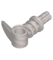 Pearl Light Gray Bionicle 2 x 3 Axle Connector with Tooth