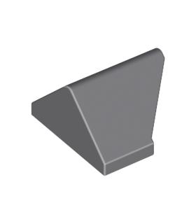 Dark Bluish Gray Slope 45 2 x 1 Double / Inverted with Bottom Stud Holder