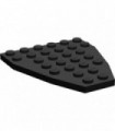 Black Boat Bow Plate 7 x 6 without Stud Notches