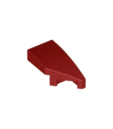 Dark Red Wedge 2 x 1 x 2/3 Right