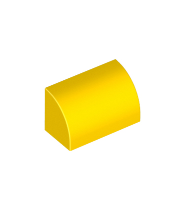 Yellow Slope, Curved 1 x 2