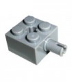 Light Bluish Gray Brick, Modified 2 x 2 with Pin and Axle Hole