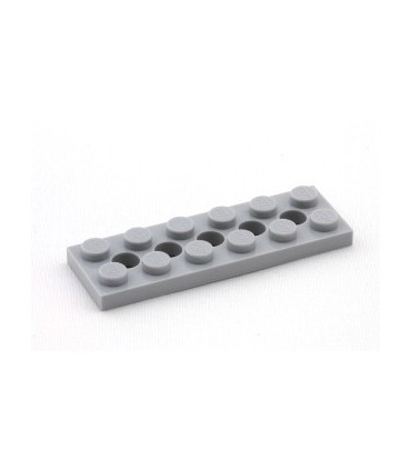 Light Bluish Gray Technic, Plate 2 x 6 with 5 Holes