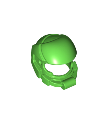 Bright Green Minifigure, Headgear Helmet Space