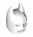 White Minifigure, Headgear Mask Batman Cowl (Angular Ears, Pronounced Brow)