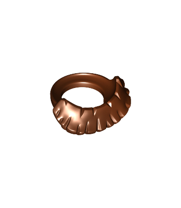 Reddish Brown Minifigure Beard, Short