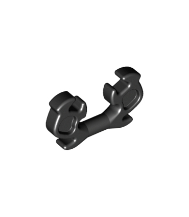 Black Minifigure, Helmet Ninja Horn Elaborate