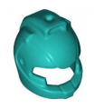 Dark Turquoise Minifigure, Headgear Helmet Space with Air Intakes and Hole on Top