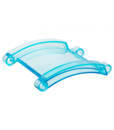 Trans-Light Blue Technic, Panel Curved 8 x 8 x 2