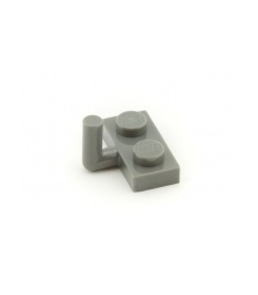 Dark Bluish Gray Plate, Modified 1 x 2 with Arm Up (Horizontal Arm Length 5mm)