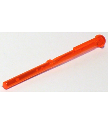Trans-Neon Orange Projectile Arrow, Bar 8L with Round End (Spring Shooter Dart)
