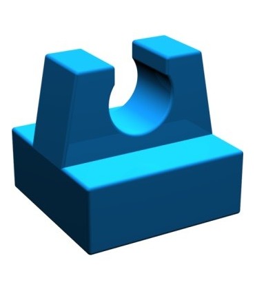 Blue Tile, Modified 1 x 1 with Clip