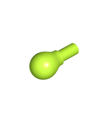 Lime Minifigure, Utensil Musical Instrument, Maraca