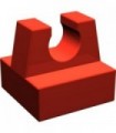 Red Tile, Modified 1 x 1 with Clip