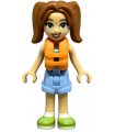 Friends Candi - Dark Turquoise Swimsuit, Orange Life Jacket