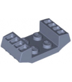 Sand Blue Plate, Modified 2 x 2 with Vents