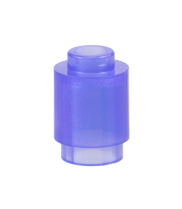 Satin Trans-Purple Brick, Round 1 x 1