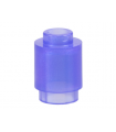 Satin Trans-Purple Brick, Round 1 x 1