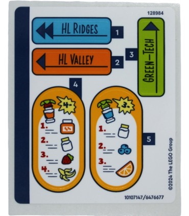 Sticker Sheet for Set 42625