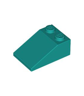 Dark Turquoise Slope 33 3 x 2