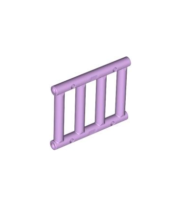 Lavender Bar 1 x 4 x 3 Grille with End Protrusions