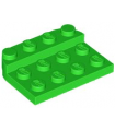 Bright Green Plate, Round 3 x 4 x 2/3, Raised 1 x 4