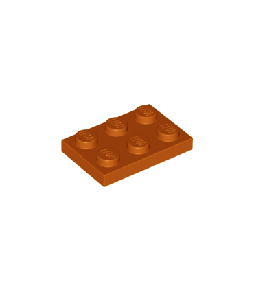Dark Orange Plate 2 x 3