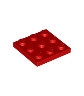 Red Plate 3 x 3