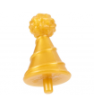 Pearl Gold Minifigure, Hat with Small Pin, Party Hat