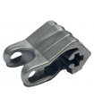 Flat Silver Hero Factory Fist with Axle Hole - 4 Fingers