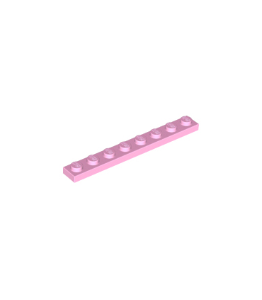 Bright Pink Plate 1 x 8