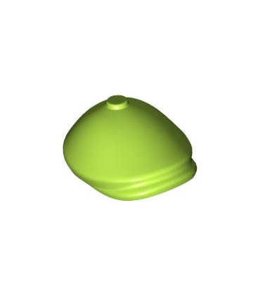 Lime Minifigure, Headgear Hat, Flat Cap