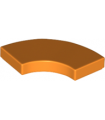 Orange Tile, Round Corner 2 x 2 Macaroni