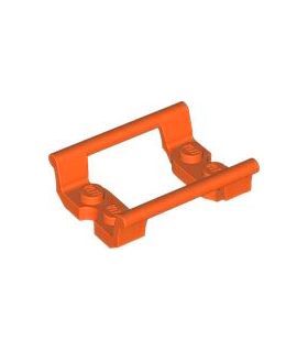 Reddish Orange Train, Track Roller Coaster Straight 4L